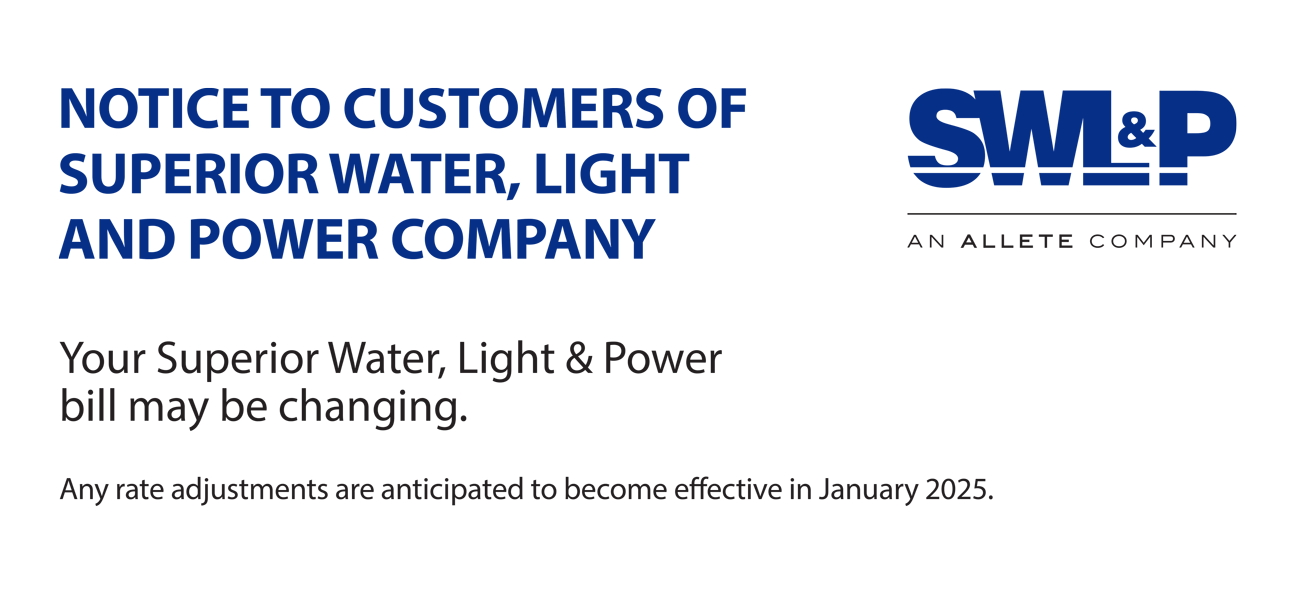 Notice to customers of Superior Water, Light and Power Company