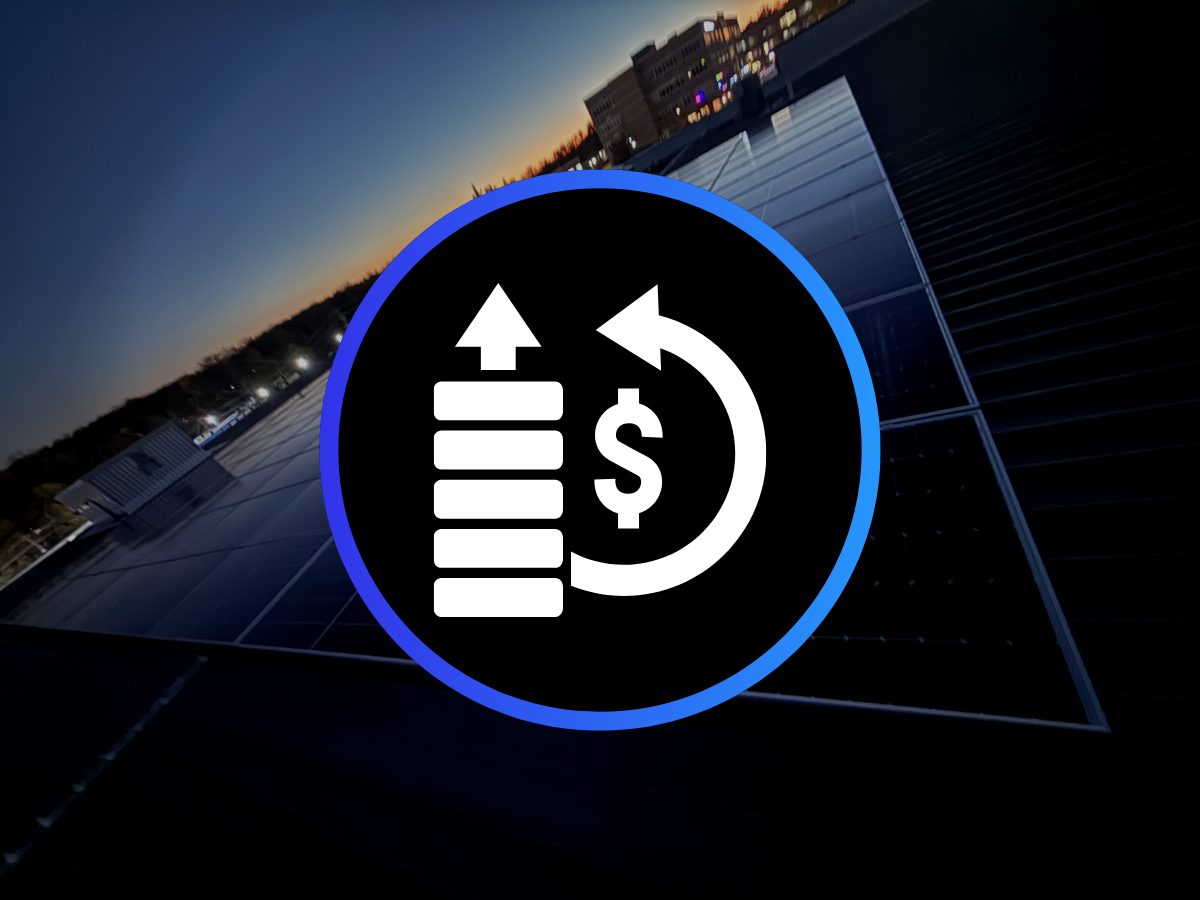 Commercial solar ROI analysis showing business energy savings, payback period, financing options, and tax incentive benefits for commercial solar projects